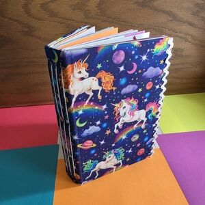 Handmade Lisa Frank inspired Junk Journal